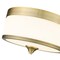 Z-Lite Cosmopolitan 3 Light Flush Mount, Heritage Brass & Etched White 307F-HBR - alternate 3